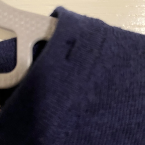 Daniel Gray Men's Navy Blue Merino Wall V Neck - Size L - Picture 4 of 4